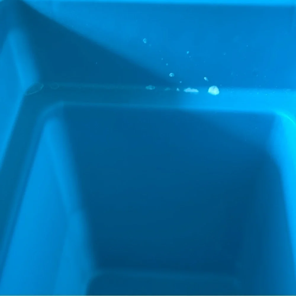 Blue Rectangular Storage Bin